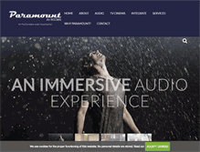 Tablet Screenshot of paramountavrooms.com
